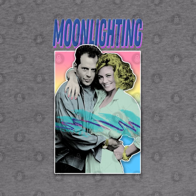 Moonlighting - 80s Styled Retro Graphic Design by DankFutura